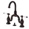 Kingston Brass Bridge Bathroom Faucet with Brass Pop-Up, Oil Rubbed Bronze KS7995PL - alternate 1